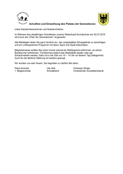 Schulfest und Einweihung des Platzes der