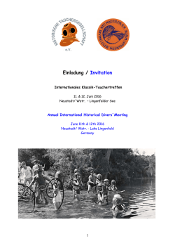 Einladung / Invitation