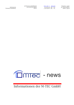news - M-TEC GmbH Glasdach und Fassaden Service