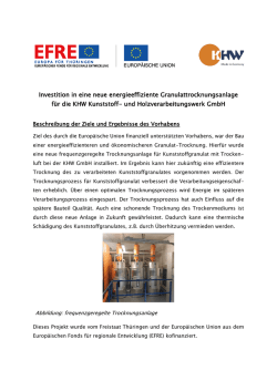 Investition in eine neue energieeffiziente