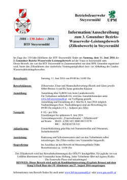 Information/Ausschreibung