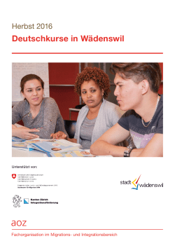 Deutschkurse in Wädenswil