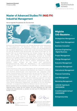 Industrial Management - Kalaidos Fachhochschule