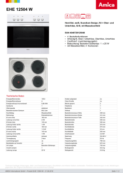 EHE 12504 W - Amica International GmbH
