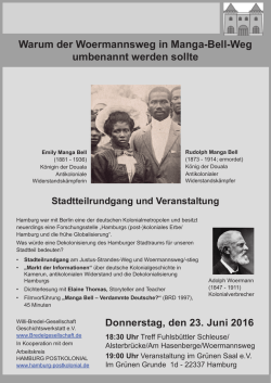 Warum der Woermannsweg in Manga-Bell