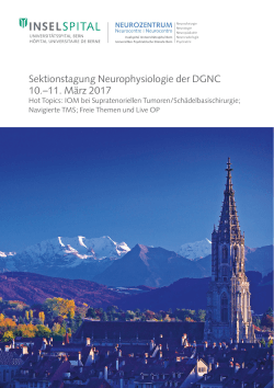 Sektionstagung Neurophysiologie der DGNC 10.–11. März 2017