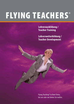 Lehrerausbildung / Teacher Training