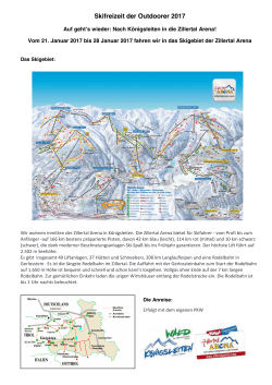Skifreizeit in Königsleiten vom 21. bis 28. Januar 2017