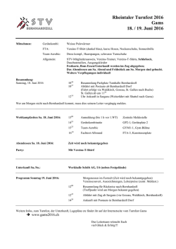 Infobrief RTF Gams