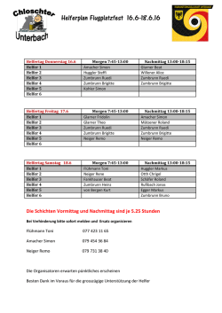 Helferplan Flugplatzfest