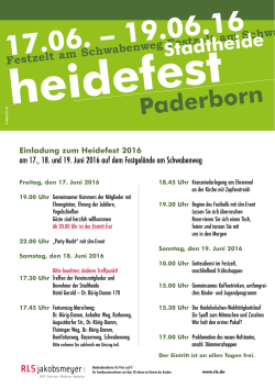 Heide Einladung 2016 - Stadtheide
