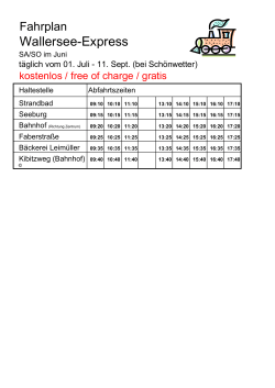 Fahrplan Wallersee-Express 2016 einfach