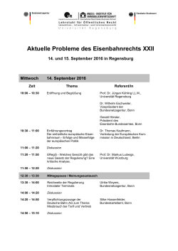 Programm - Universität Regensburg