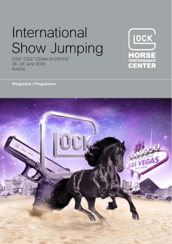 Programmheft - Glock Horse Performance Center