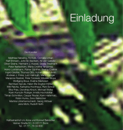Einladung - Initiative Kunst Hennef
