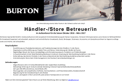 Händler-/Store Betreuer/in
