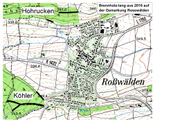 Brennholz-lang aus 2016 auf der Gemarkung Rosswälden