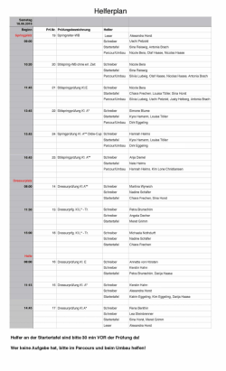 Helferplan - RuF Allertal eV
