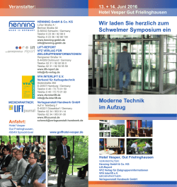 Programm - VFA Interlift eV