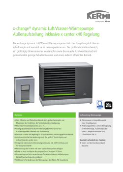x-change® dynamic Luft/Wasser-Wärmepumpe