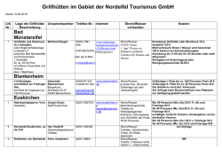 Grillpl&auml;tze - Nordeifel Tourismus GmbH