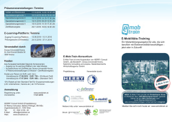 E-Mobilit&auml;ts-Training