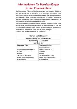 Info - Finanzamt Trier