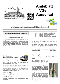 Amtsblatt - 16.06.2016