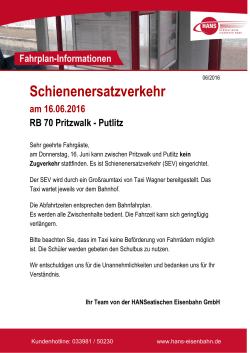 Informationen hier. - Hanseatische Eisenbahn GmbH