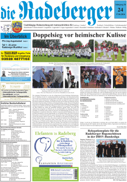 Ausgabe 24/2016 - die Radeberger