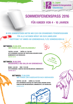 SommerferIenSpaSS 2016