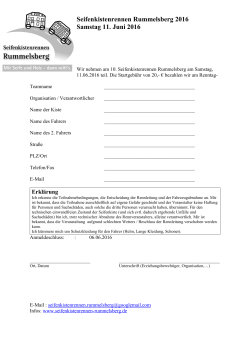 Anmeldeformular 2016 - Seifenkistenrennen Rummelsberg