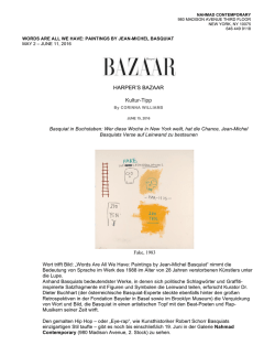 HARPER`S BAZAAR Kultur-Tipp