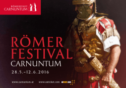 Römerfestival Detailprogramm