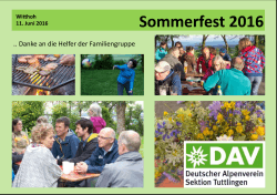 Sommerfest 2016 - DAV