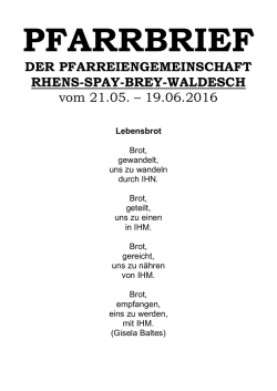 Pfarrbrief - pfarrgemeinde.info