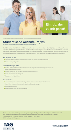 Ein Job, der zu mir passt!