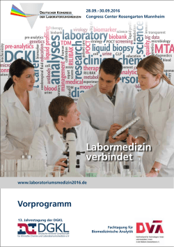 Programm - Laboratoriums Medizin 2016