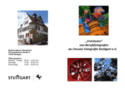 „Freiräume“ von Berufsfotografen des Forums Fotografie Stuttgart