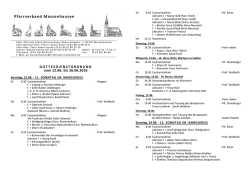 Gottesdienstordnung vom 12.06.2016