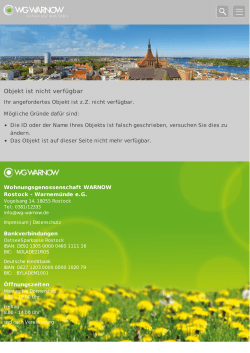 Ihr Wohnungsangebot