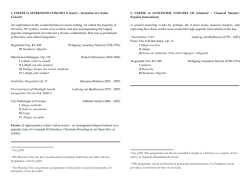 sample programmes