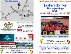 Einladung Leitersdorfer Stocksporttage 2016
