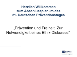 Präsentation - Deutscher Präventionstag