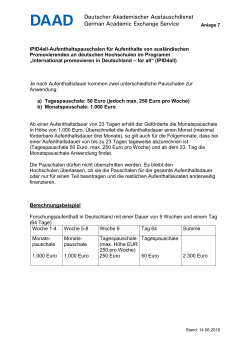 IPID4all-Aufenthaltspauschalen f&uuml;r Aufenthalte von