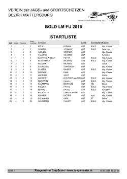 Starterliste FU 2016 - JSSV