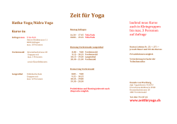 Detailliertes Programm 2016 - Hatha-Yoga