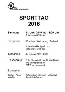 Programm als PDF - Sportverein Udligenswil