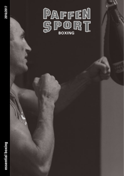 Katalog PDF - Paffen Sport Boxing