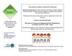 Your child is invited to Home Run Hannover